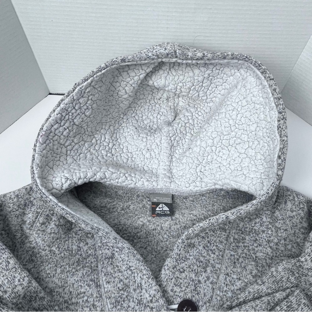 Nike ACG Women's Sherpa Lined 1-Button Pullover Hoodie Sweatshirt Size M; Sports - Picture 9 of 14
